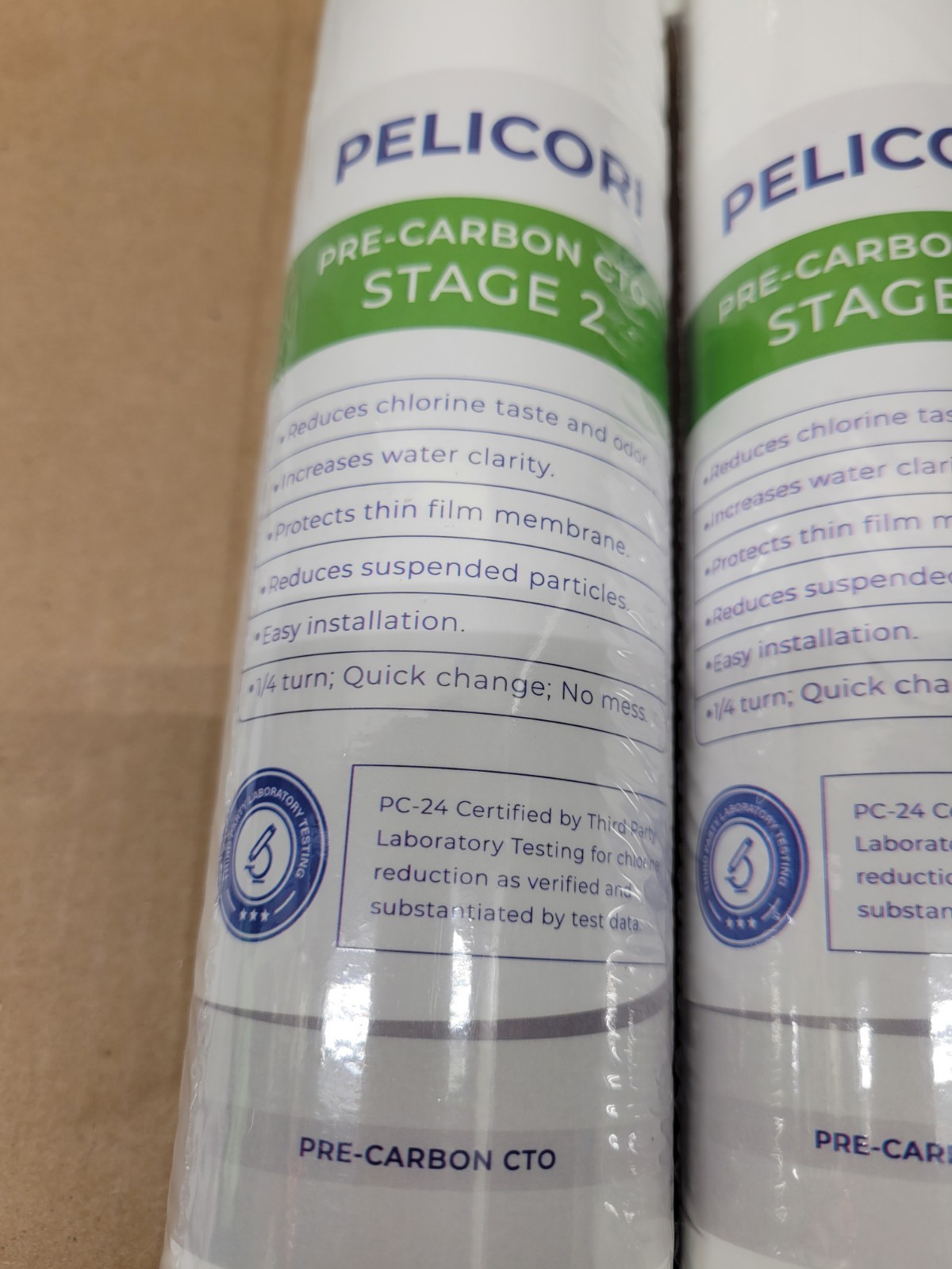 2 Pack Stage 2 Pre-Carbon CTO Reverse Osmosis Under Sink Water Filter gallery