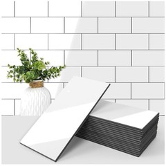 Glossy White Kitchen Backsplash Tile – 102pcs
