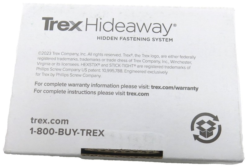Trex Hideaway Composite Deck Screws Pebble Gray 10x2-1/2 75 Count gallery
