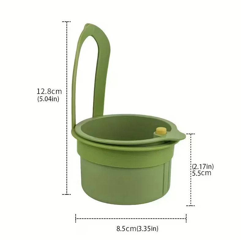 1pc Press Type Drain Basket Kitchen Sink Food Strainer Organizer - NEW gallery