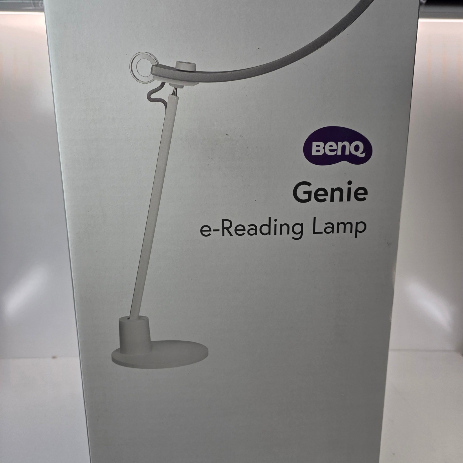 BenQ Genie e-Reading LED Lamp Silver White Wide Desk Light Re-Certified gallery