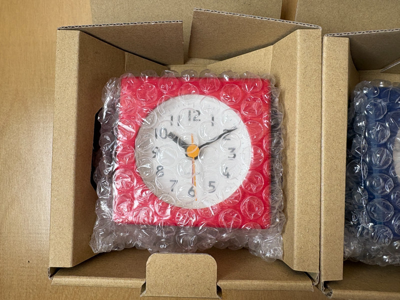 NEW Lemnos Table Clock PA18-02 - Wood / Analog Alarm Clock Farbe Japan gallery