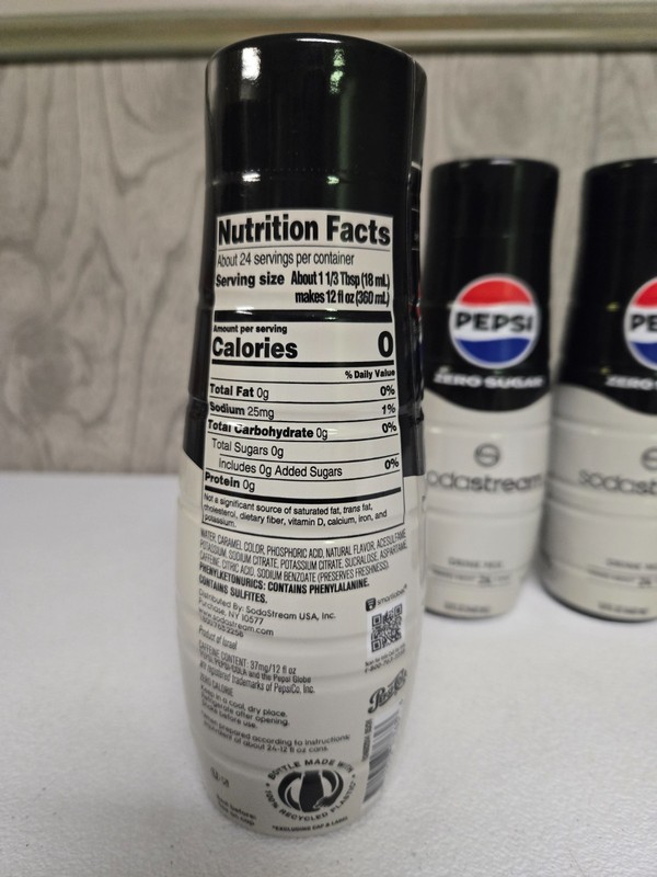 SodaStream Pepsi Zero Sugar Beverage Mix (440ml, 14.9 Fl Oz (Pack of 4) 9/26/26 gallery