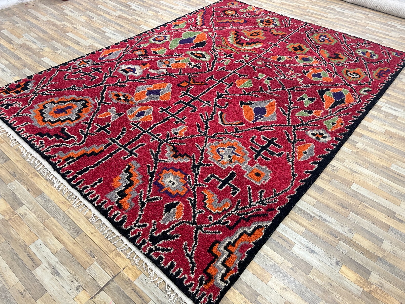 Moroccan rug, beni ourain rug, berber carpet, handmade wool rug Handmade rug gallery