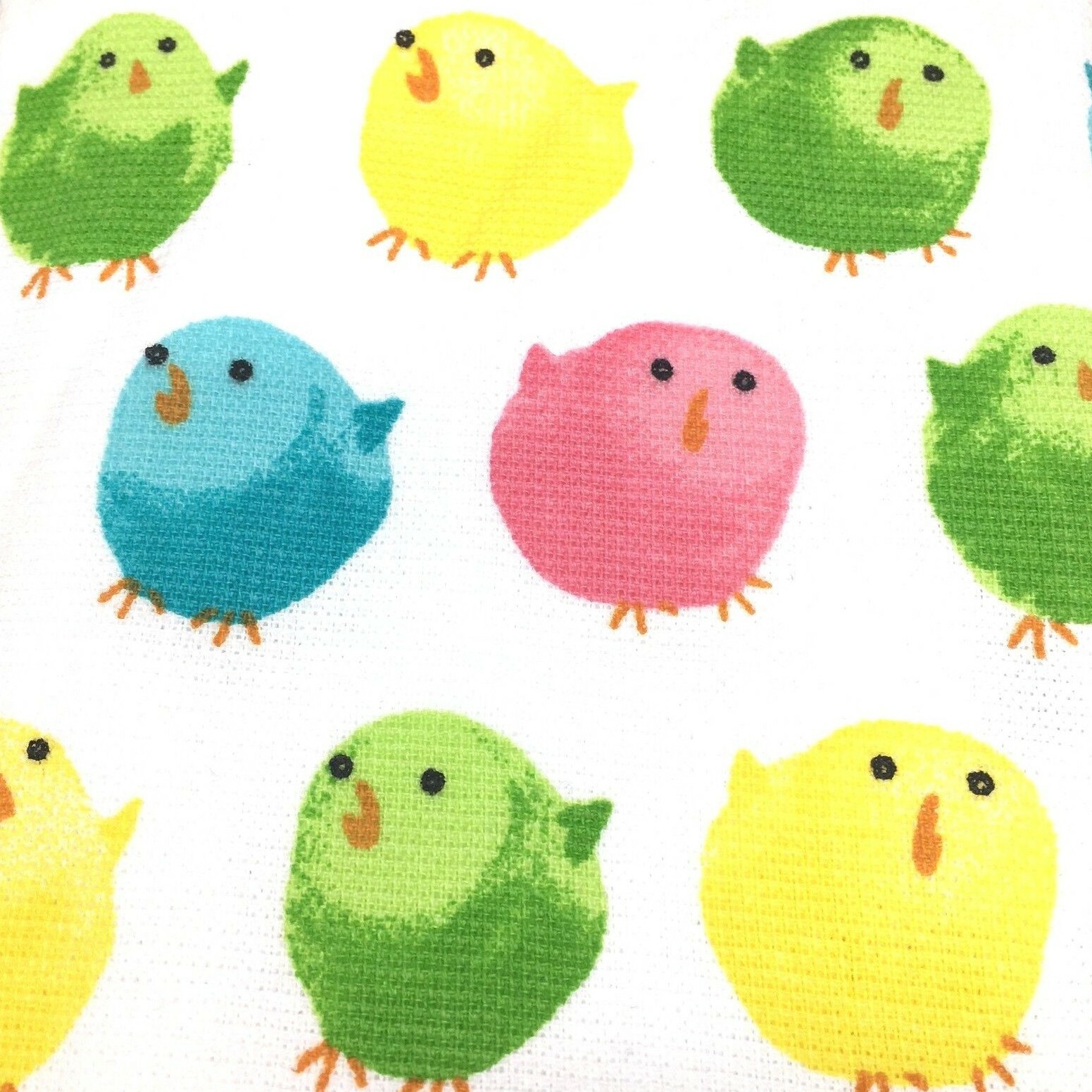 5pc Cynthia Rowley Easter Chick 70" R Tablecloth 4 Napkin Set Watercolor Spring gallery