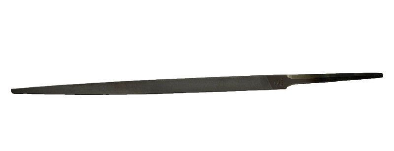 6" Triangular File Nicholson 3-Square 41498 #2 Double Cut Medium Swiss Pattern gallery