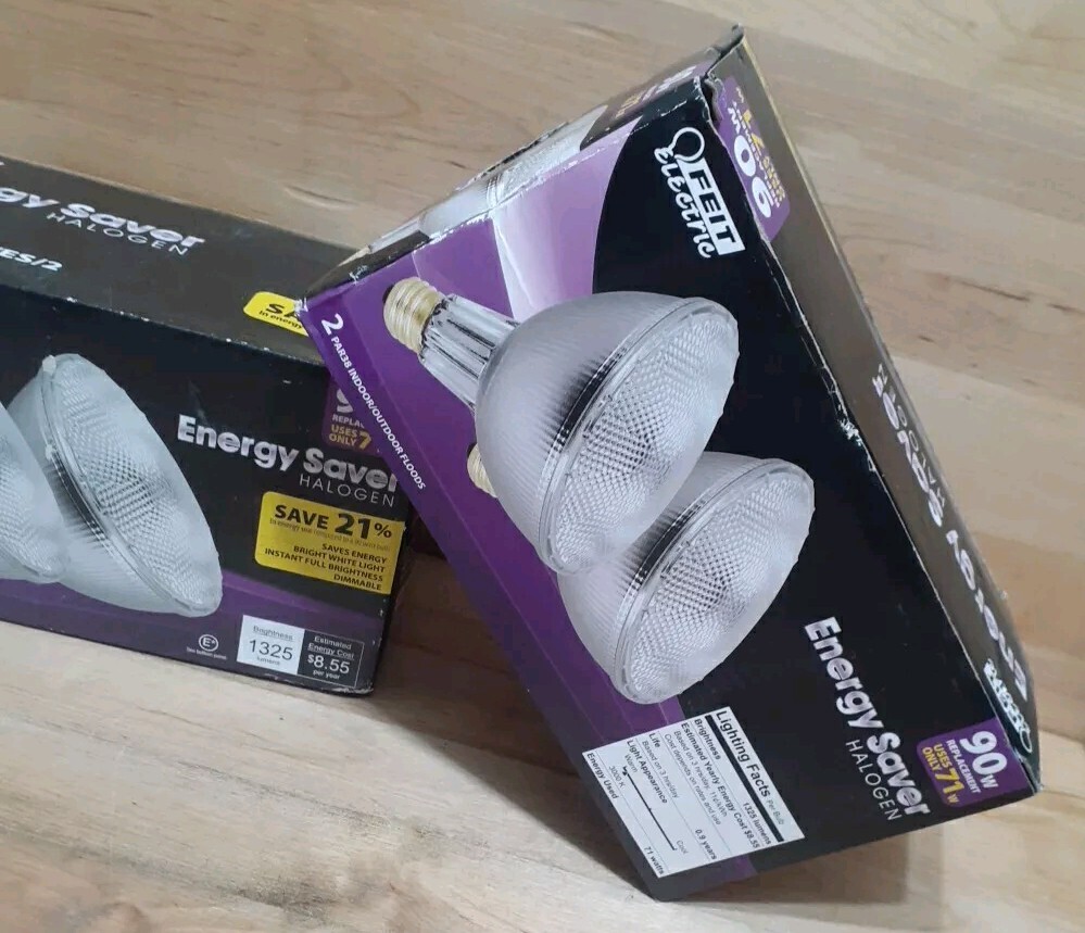 2[2PACK]: FEIT ELECTRIC 90WATT [71W] IN/OUT Floodlight PAR38 Bulb BRIGHT WHITE!! gallery