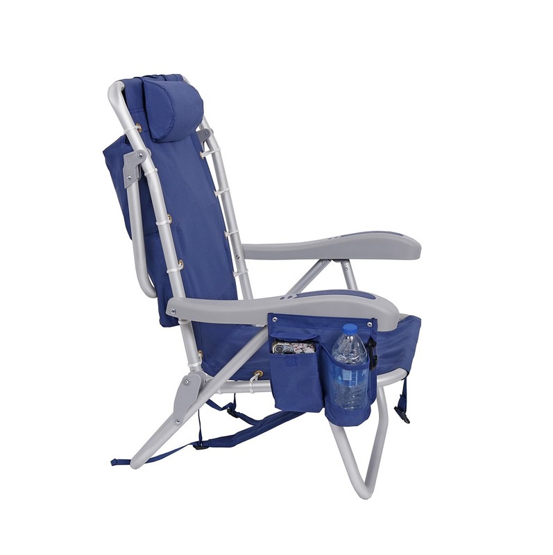 Ultimate Heavy Duty LayFlat 5 pos. Backpack Beach Chair | Insulated Cooler Pouch gallery