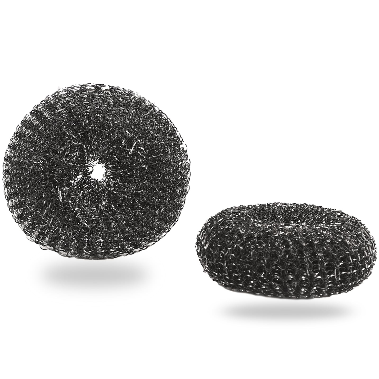 2 Stainless Steel Wool BBQ Grill Scrubber Replacement Scouring Pads Heavy Duty gallery