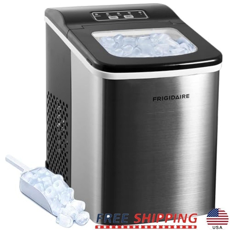 Compact Ice Maker 26lbs Daily Digital Control Stainless Steel Ice Cubes New gallery