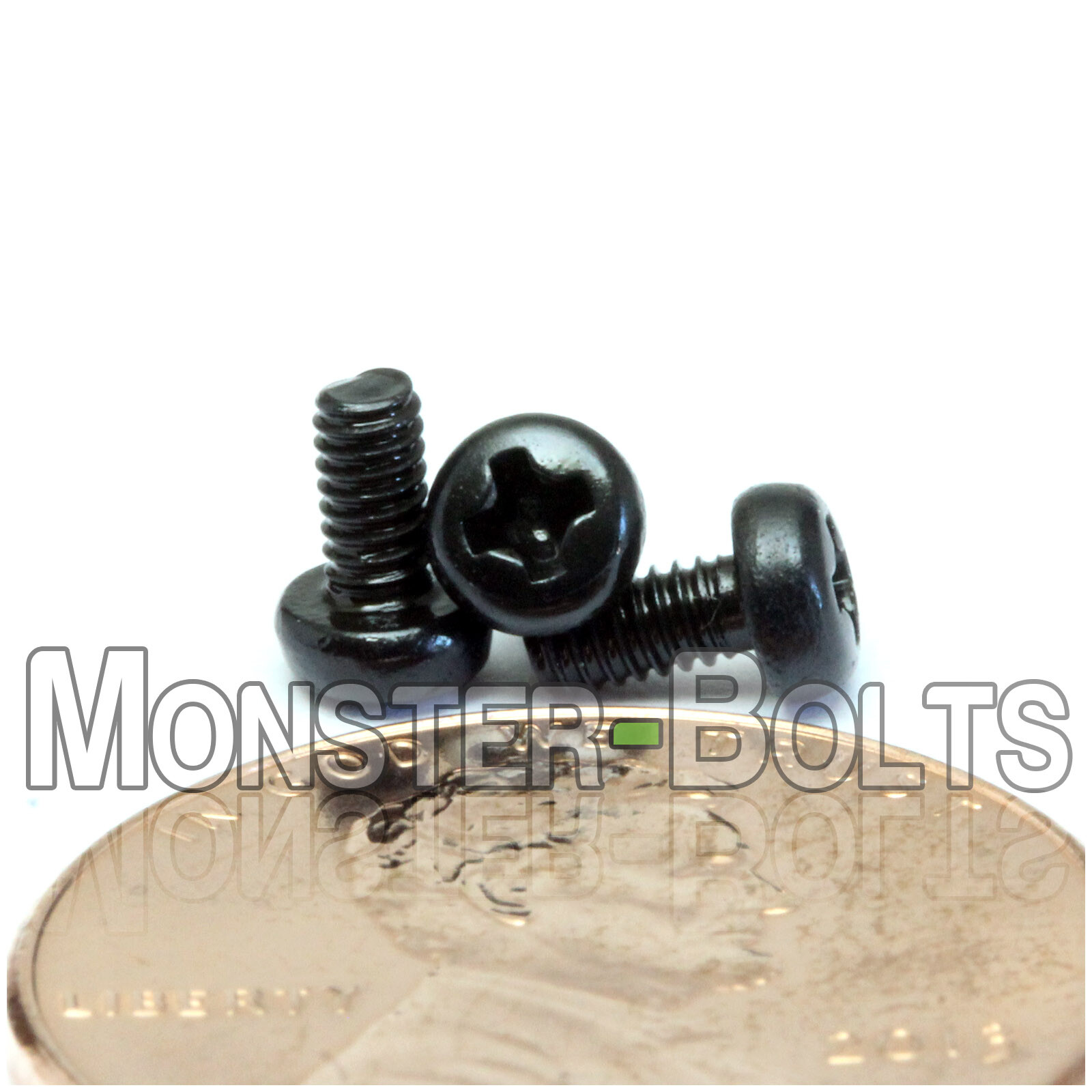 M2 x 4mm Phillips Pan Head Machine Screws, Steel w/ Black Oxide DIN 7985 A gallery