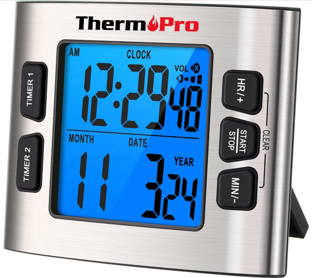ThermoPro TM02 Digital LCD Kitchen Timer Dual Countdown Cooking Timer Loud Alarm gallery