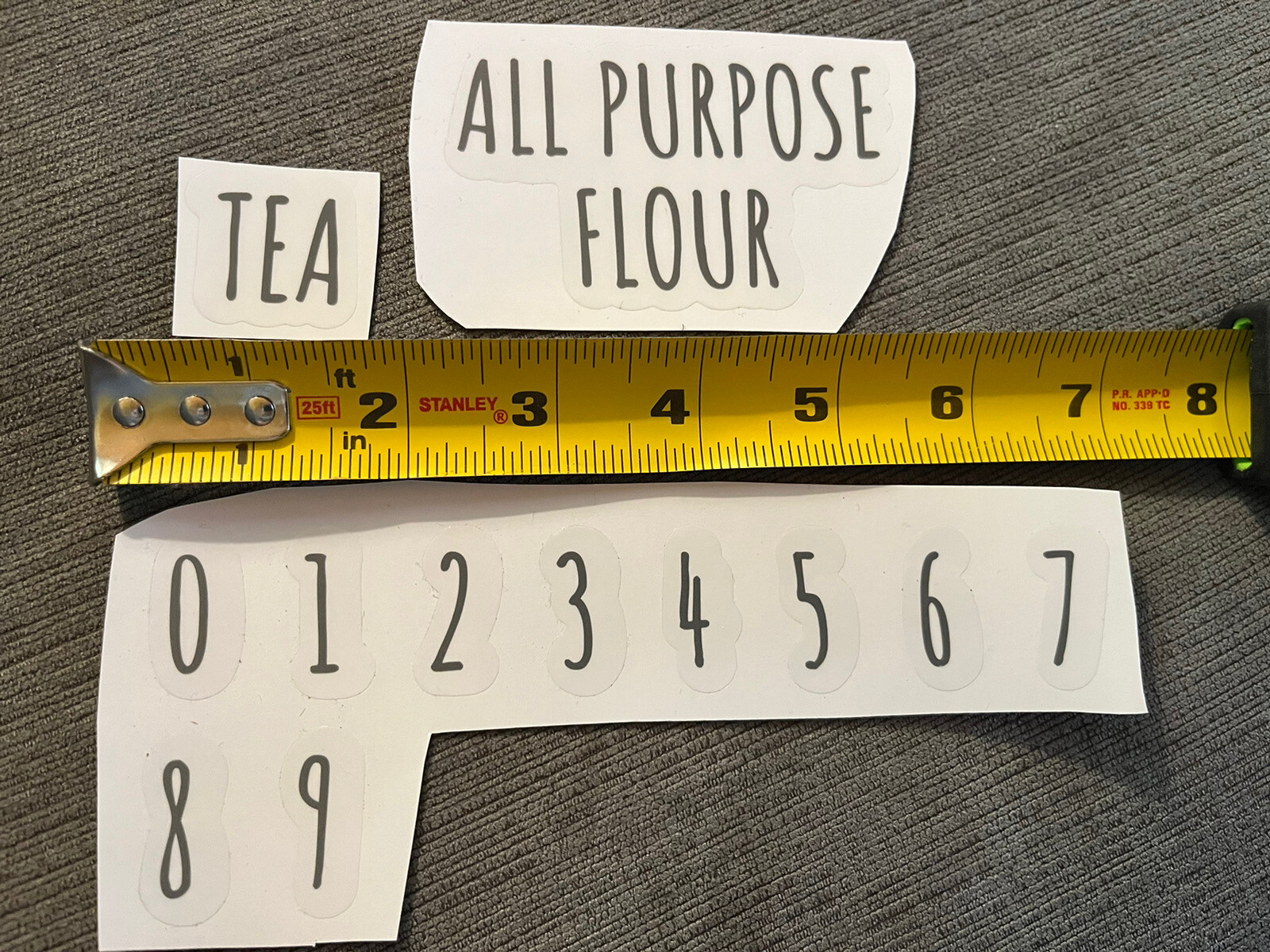 Farmhouse Single Pantry Organizing Labels Food Jar & Canister U PICK READ B132 gallery