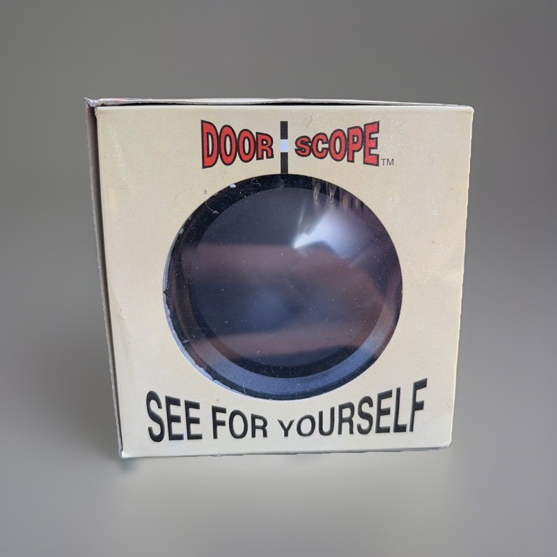 Door Scope Security Viewing System Special Lenses Clear Images NEW In Box VTG gallery