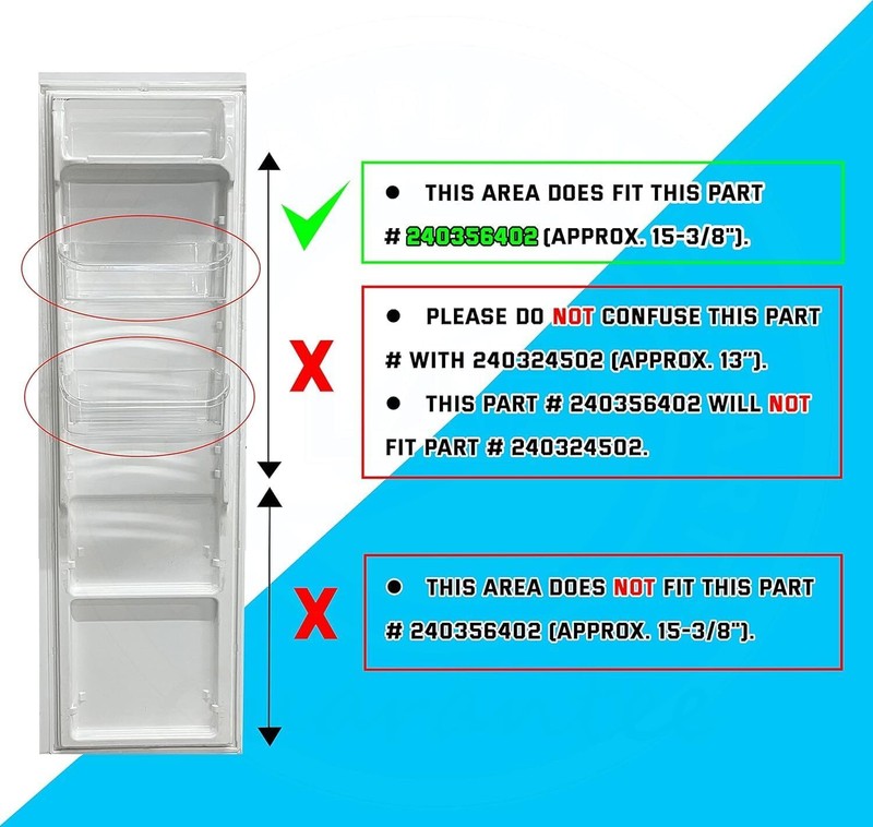 2pc Refrigerator DoorBin Replacement For GLHS65E FGSS263 FRS266Z FRSHS5E GLHS267 gallery