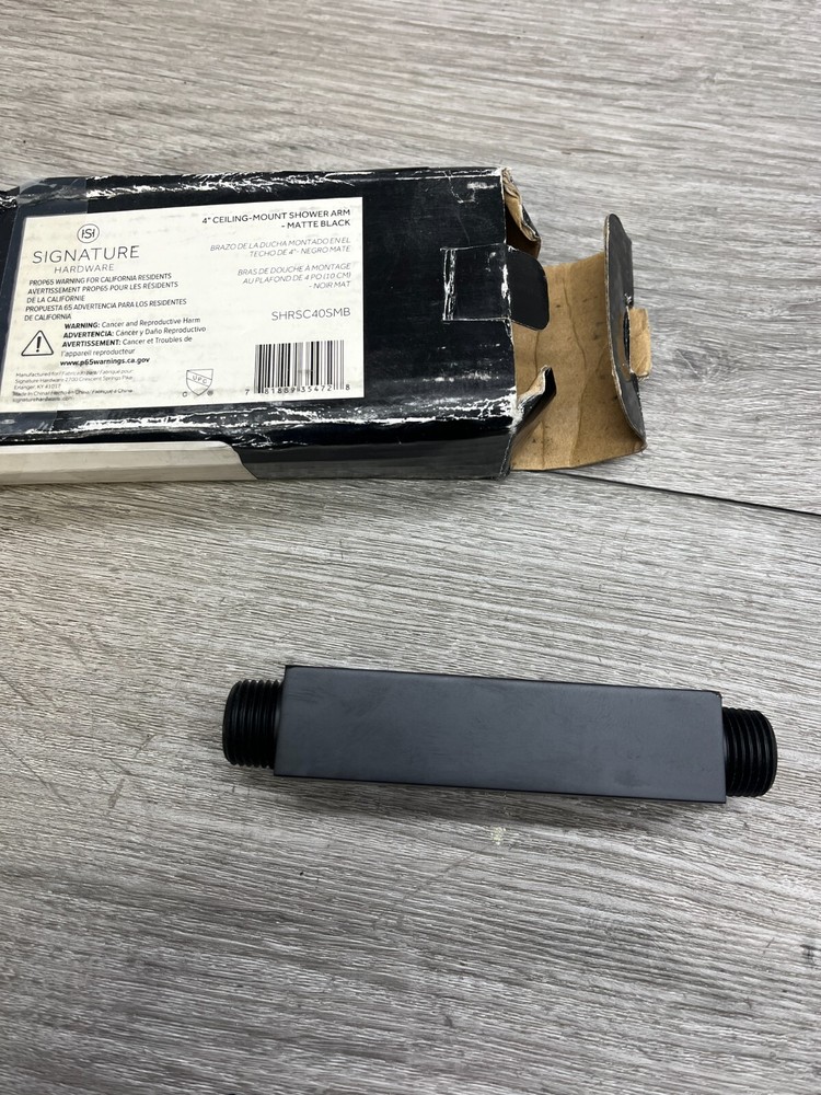 Signature Hardware SHRSC40SMB Ceiling Mounted Shower Arm NO Flange READ