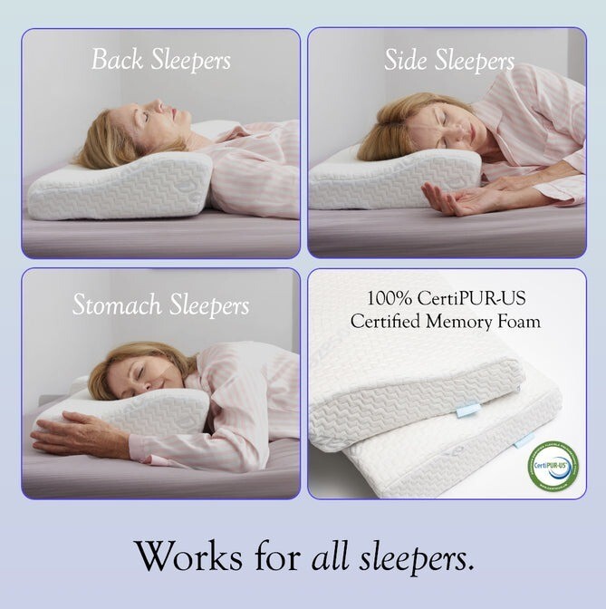 Dosaze Contoured Orthopedic Pillow - Standard gallery
