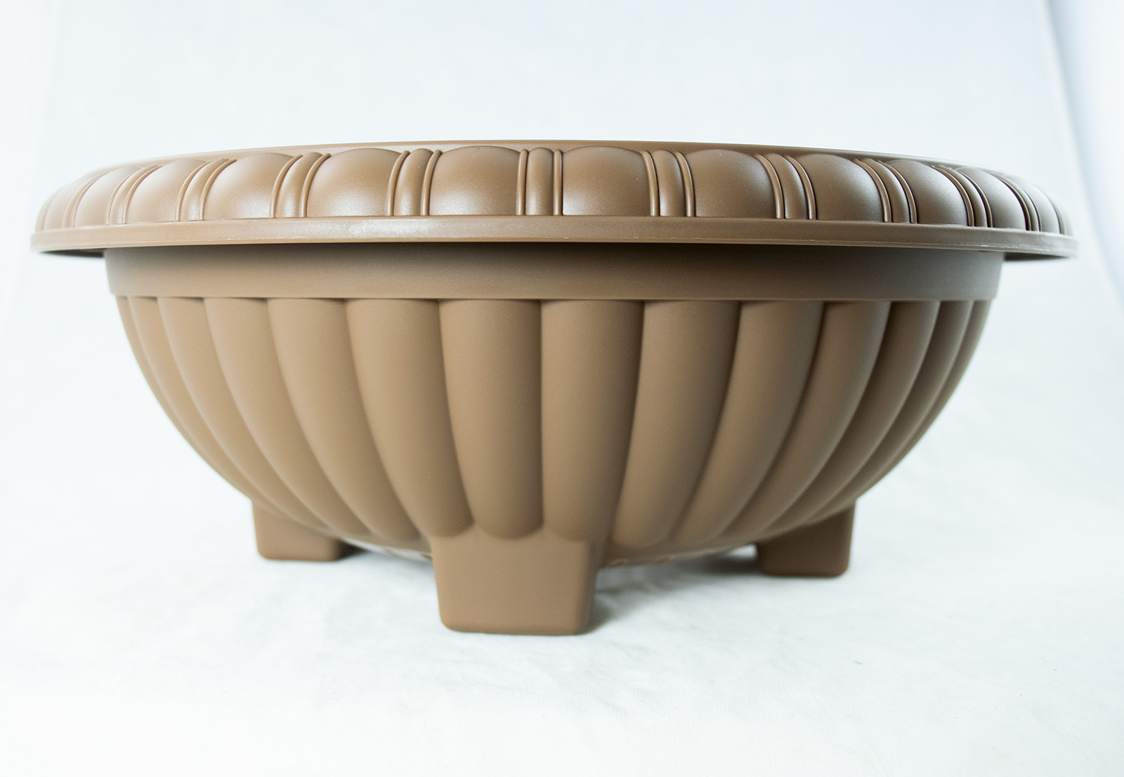 Japanese Plastic Bonsai Training Pot / Home Garden Planter 13"x 13"x 5" - Tan gallery