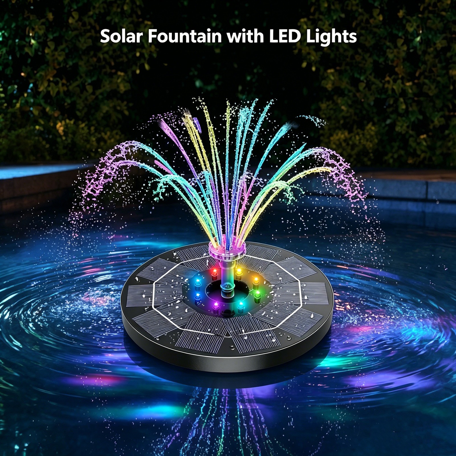 3W LED Solar Bird Bath Fountains Built-in 1500mAh Battery Solar Fountain Pump, l gallery