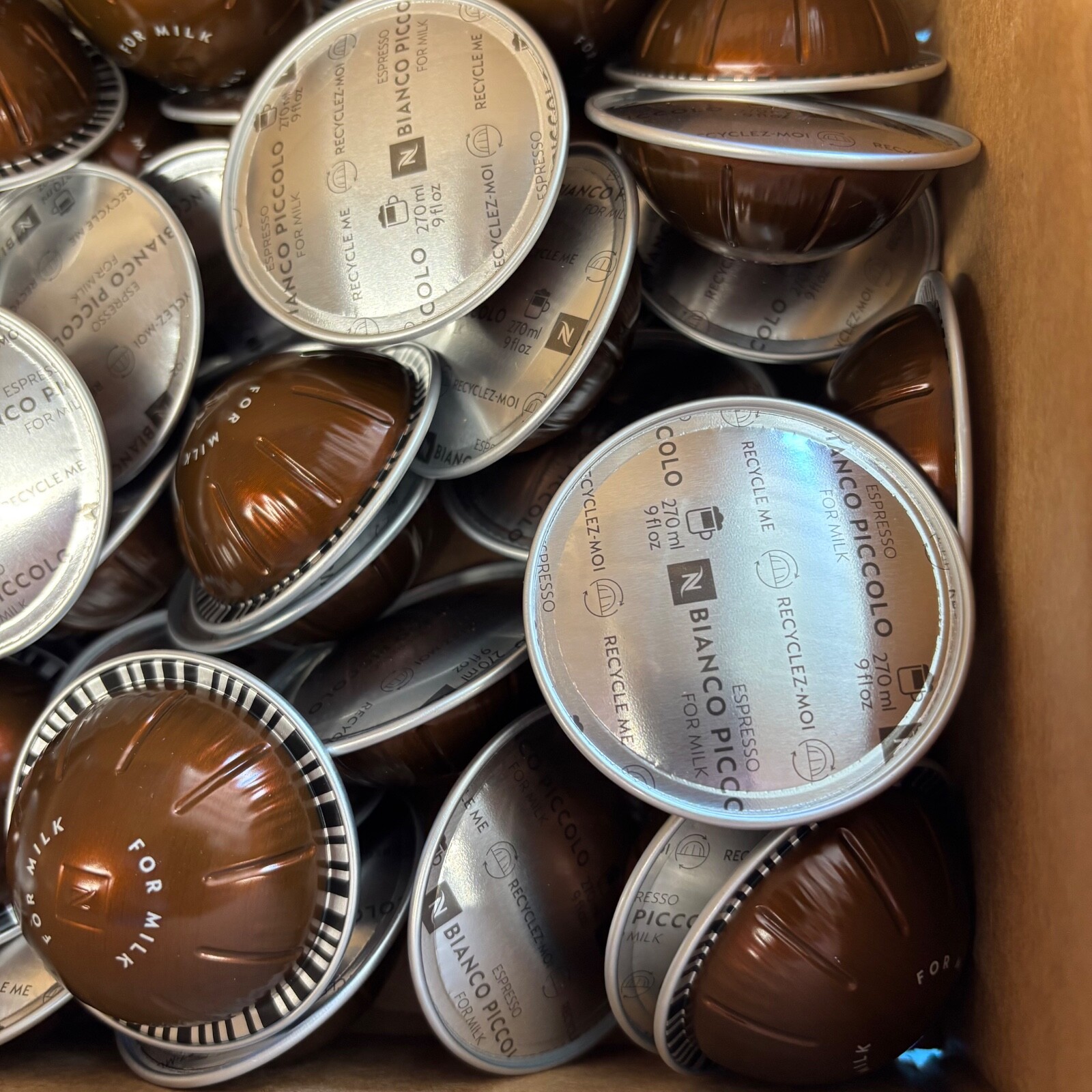 Nespresso Vertuo Bianco Piccolo Dark Roast Espresso Pods 30ct LOOSE/BULK gallery