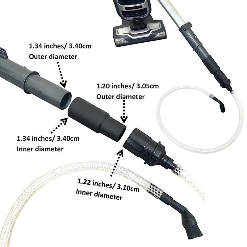 MaximalPower 8PC Mini Vacuum Attachment Tool Kit for Bissell Miele Shark w/ bag gallery