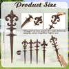4 Pcs Antique Garden Hose Guide Spike, 13.7" Fleur De Lis Decorative Cast Iro... gallery