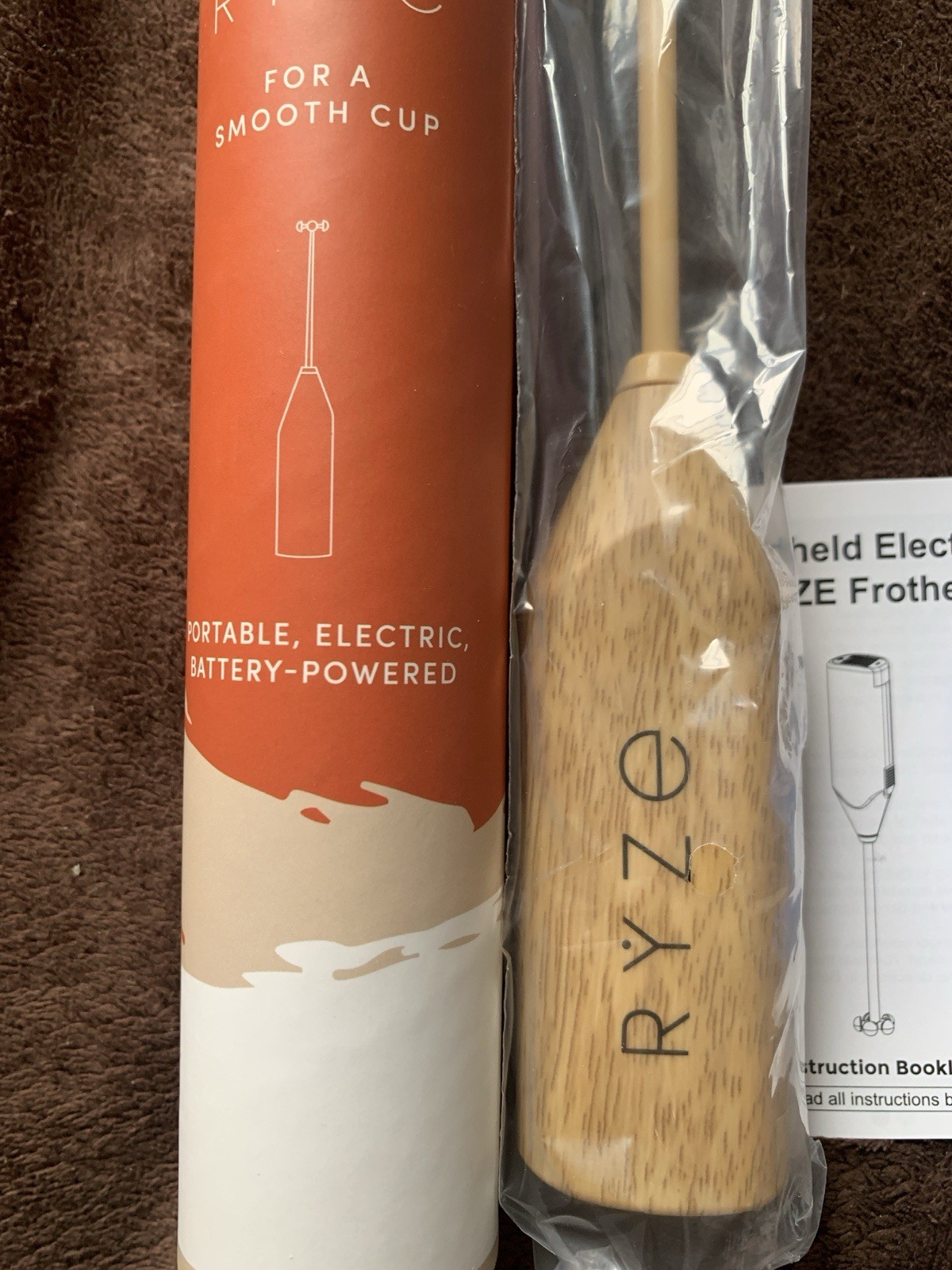 Ryze Mushroom Coffee Frother Handheld Battery Operated Mixer gallery