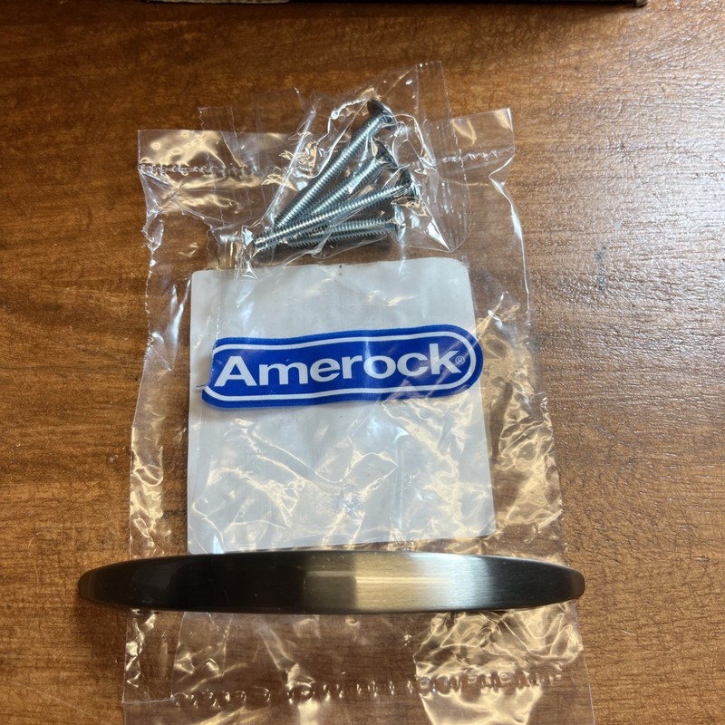 NOS Amerock Drawer Cabinet pulls Lot (29 Pieces) Satin Nickel– 3” Arched gallery
