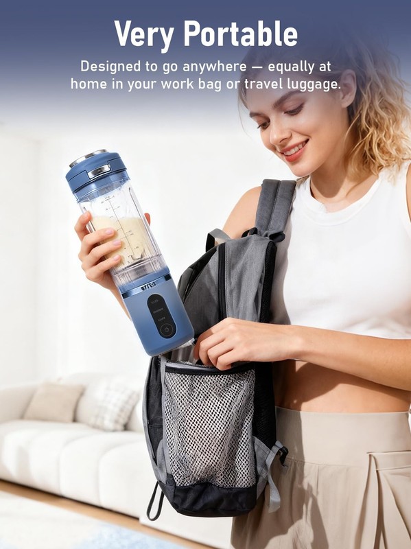 VORTEX Portable Blender,Personal Blender w/Removable Vessel-for-Smoothies Ble... gallery