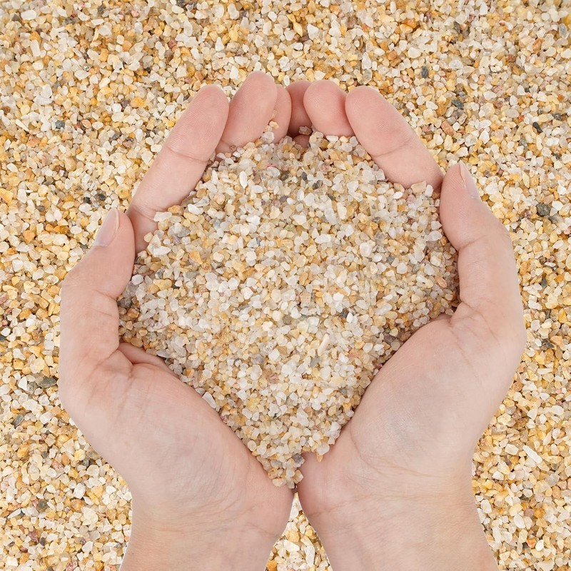 Versatile 10Lb Silica Sand for Fire Pit & Decoration - Heat Resistant 14-20 Mesh gallery