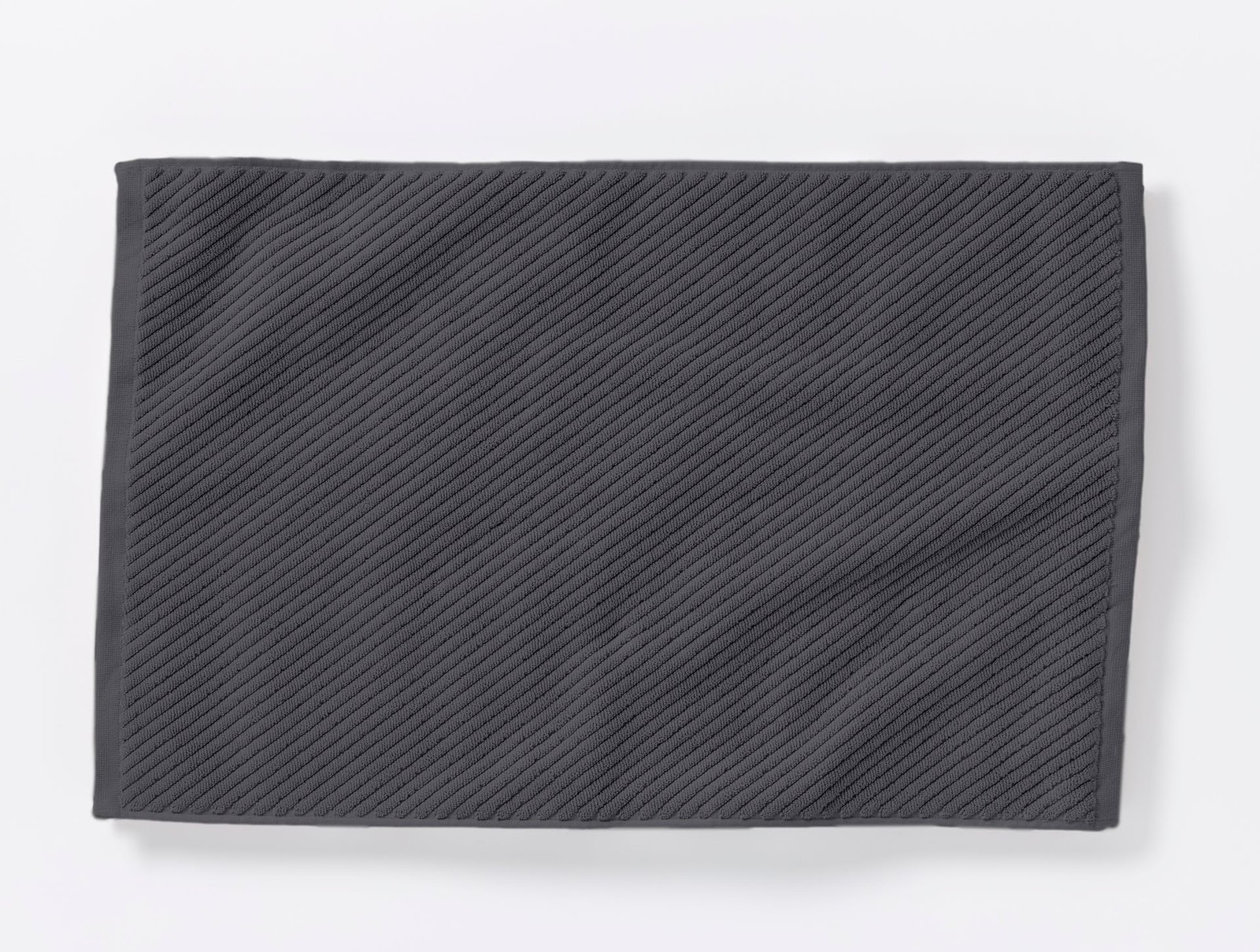 Air Weight Organic Twill Bath Mat, Shadow (32" x 19") gallery