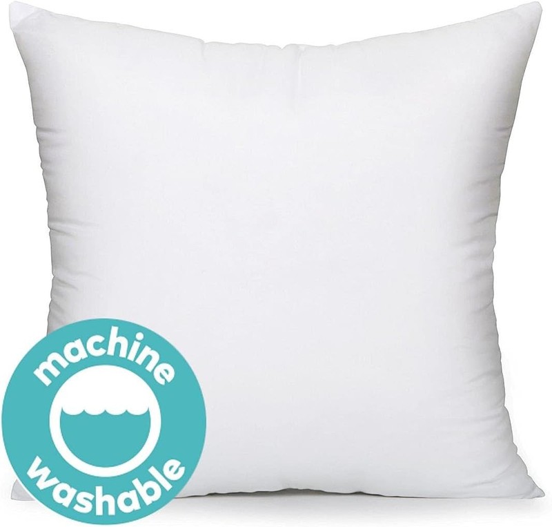 Premium Square White Pillow Insert Form with Hypoallergenic Polyester Fiber gallery