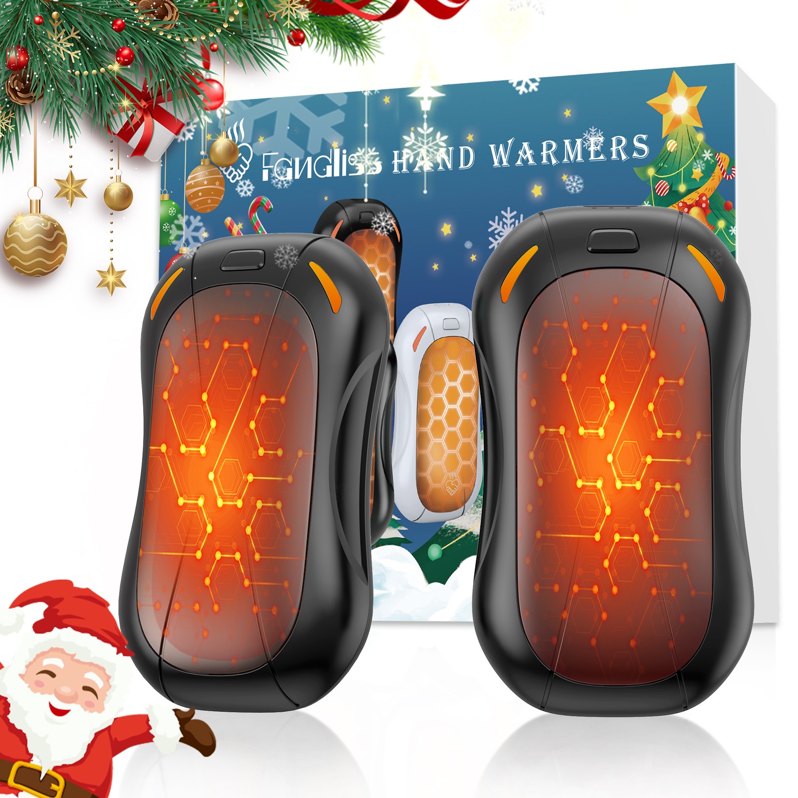 Hand Warmers Rechargeable 6000mAh,Electric Hot Hands Hand Warmers,2 Pack,Gift gallery
