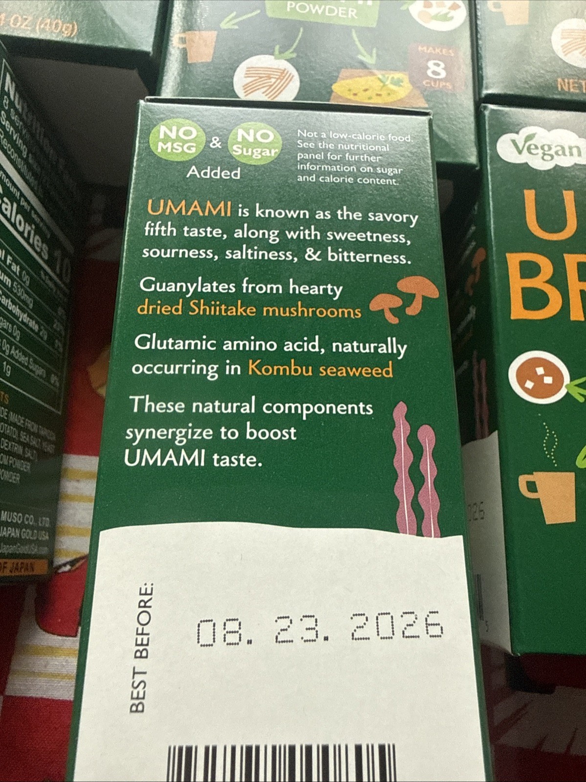 6 Boxes Umami Broth Dashi Powder, Vegan 1.4oz Exp 08/23/2026 Rd⬇️ gallery