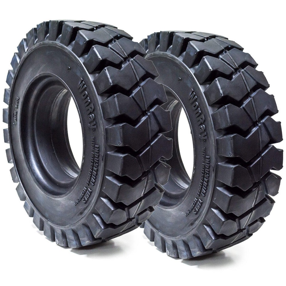 (2) 21X8-9 21 X 8 X 9 Solid Flat Proof Forklift Tire R701