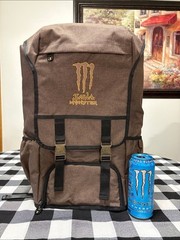 JAVA Monster Energy Premium Insulated Cooler Backpack Padded Straps Beach Hiking