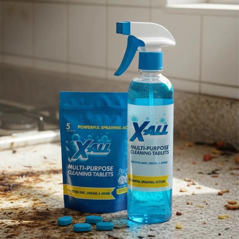X-ALL Multi-Purpose Cleaner - Spray Bottle and 5x Cleaning Tablets gallery