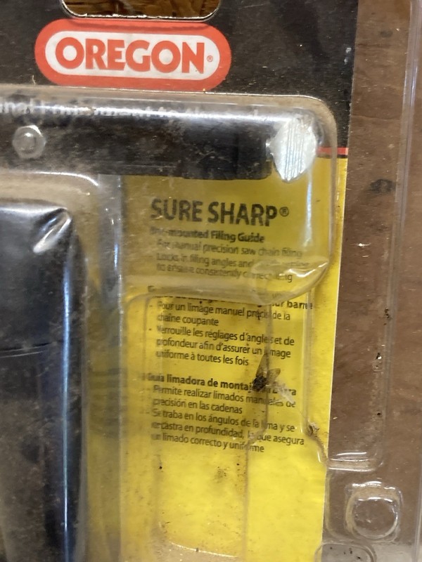 Oregon 23820 Sure Sharp Bar Mounted Manual Chainsaw Filing Guide Sharpener gallery