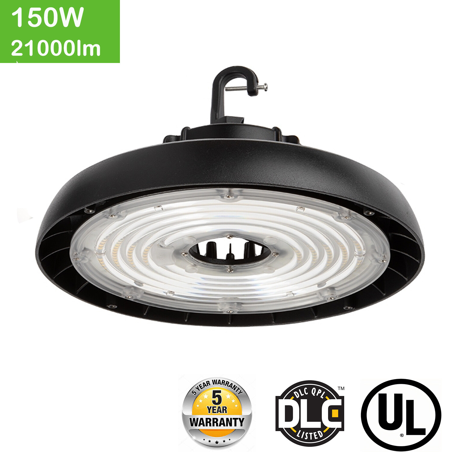 150W 200W 240W UFO LED High Bay Light Dimmable Warehouse Gym Workshop Light gallery