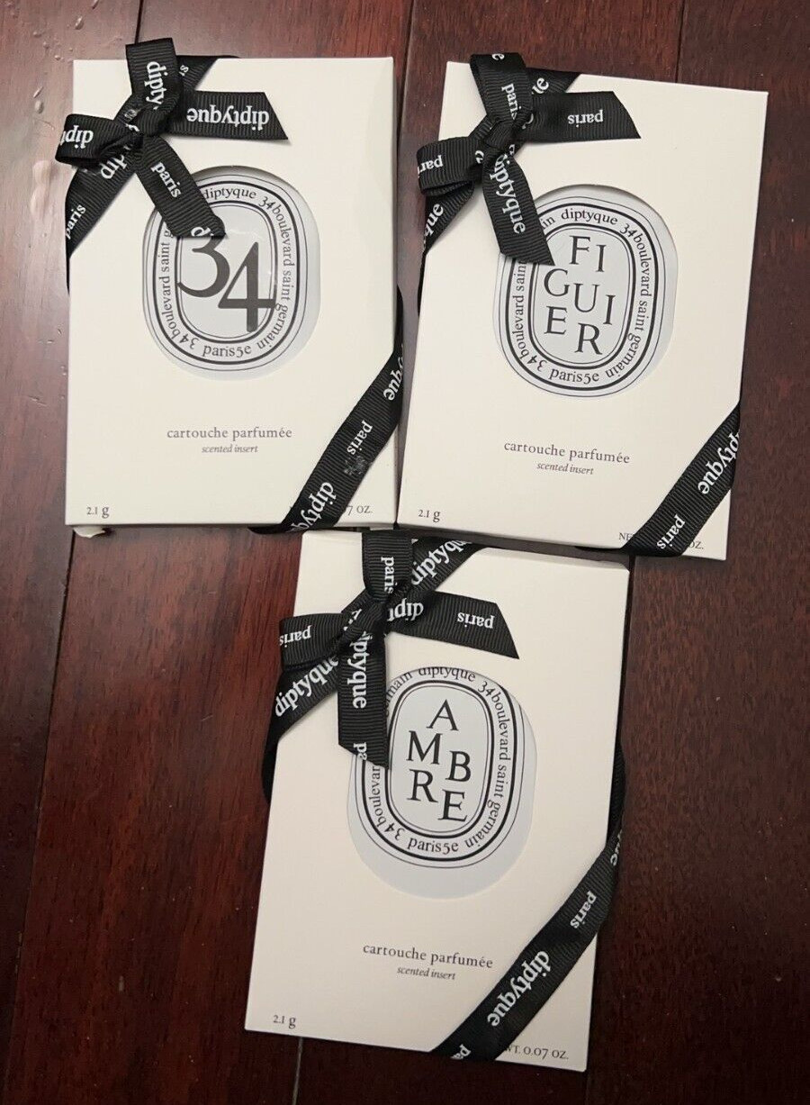 Diptyque Scented Insert 0.07oz Car fragrance sealed 9 choices Fast ship! gallery