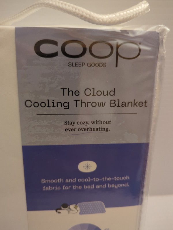 Coop Cloud Cooling Throw Blanket Size 50”x60” White Sleep Goods Silky Smooth gallery