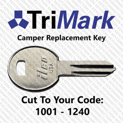 Trimark Camper Replacement Key Cut to Your Code 1001 – 1240