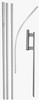 2 PACK - Feather Flutter Swooper Flag 16' POLE + SPIKE Ground Stake Mount KIT gallery