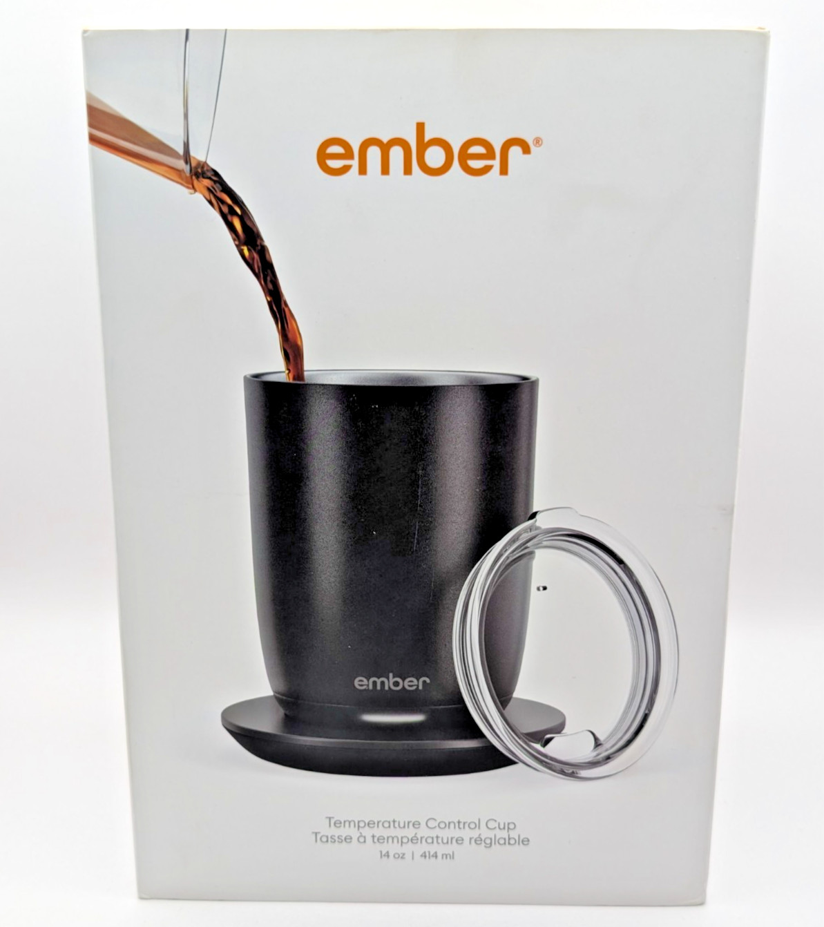 Ember Temperature Control Smart Cup 14 oz Black w/ Lid & Charging Coaster gallery