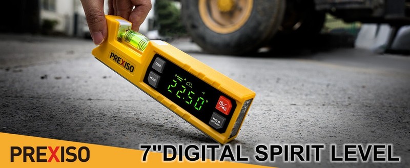 PREXISO Digital Level & Digital Protractor 7''Angle Finder 0-90° & 0-180° Range gallery