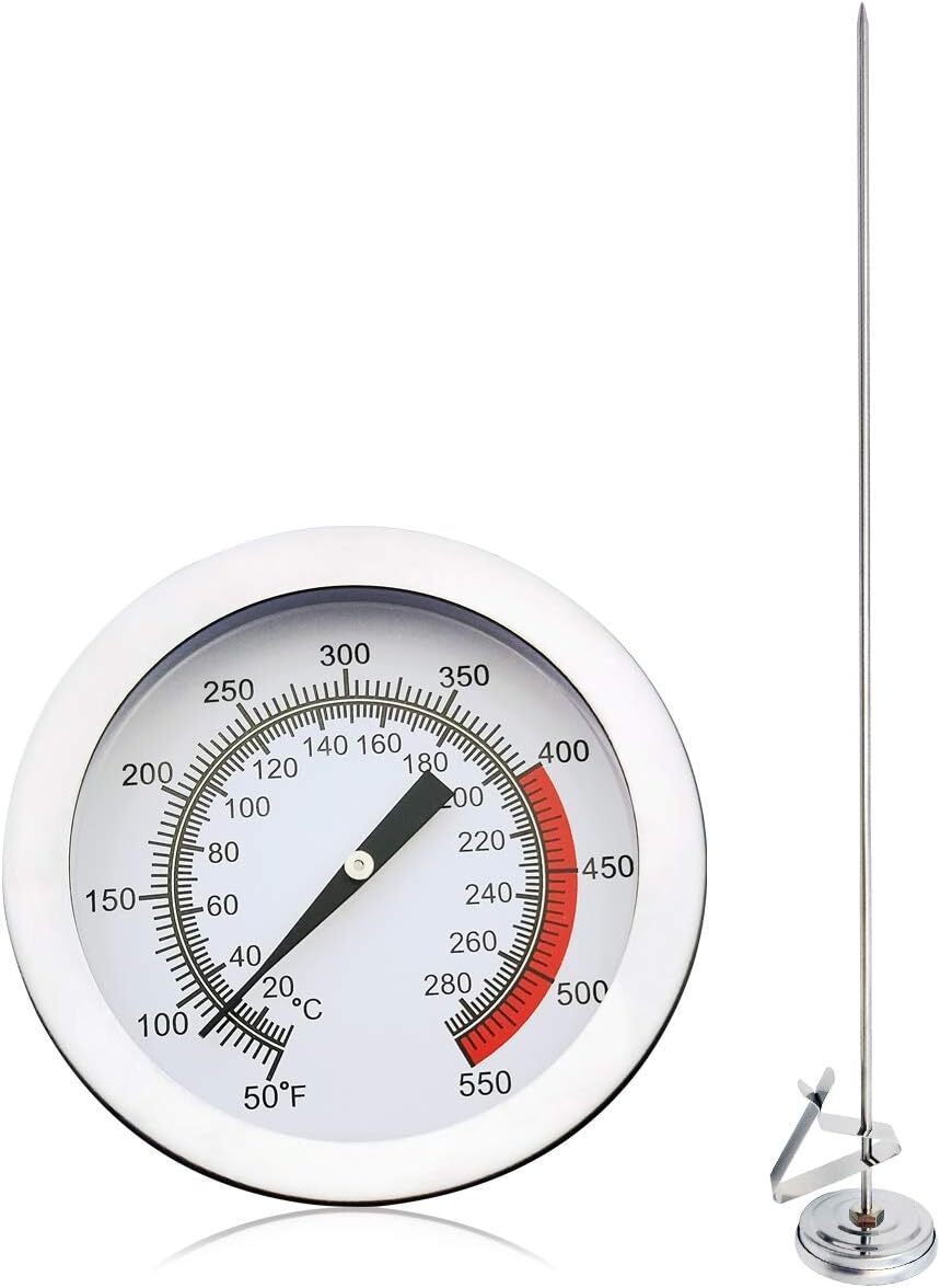 15 Inch Stainless Steel Kitchen Thermometer For Meat Oil Candy Frying Cooking gallery