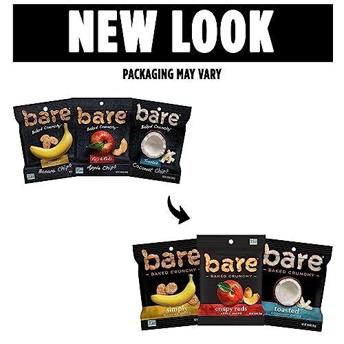 Bare Baked Crunchy Fruit Snack Pack, Gluten Free, Apples, Bananas, and Coconut gallery