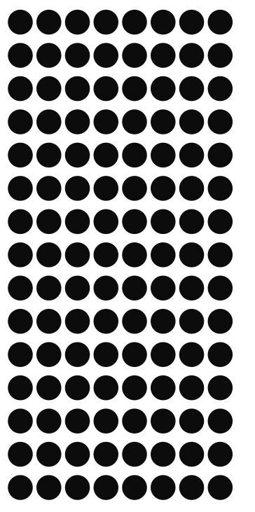 1/4" Black Dots Round Vinyl Color Coded Inventory Label 1/4 Inch Dot Stickers gallery