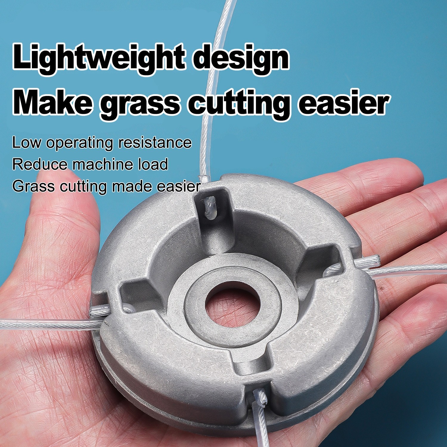 Universal Aluminum Alloy Lawn Mower Head and Replacement Nylon Steel for Lawn!!! gallery