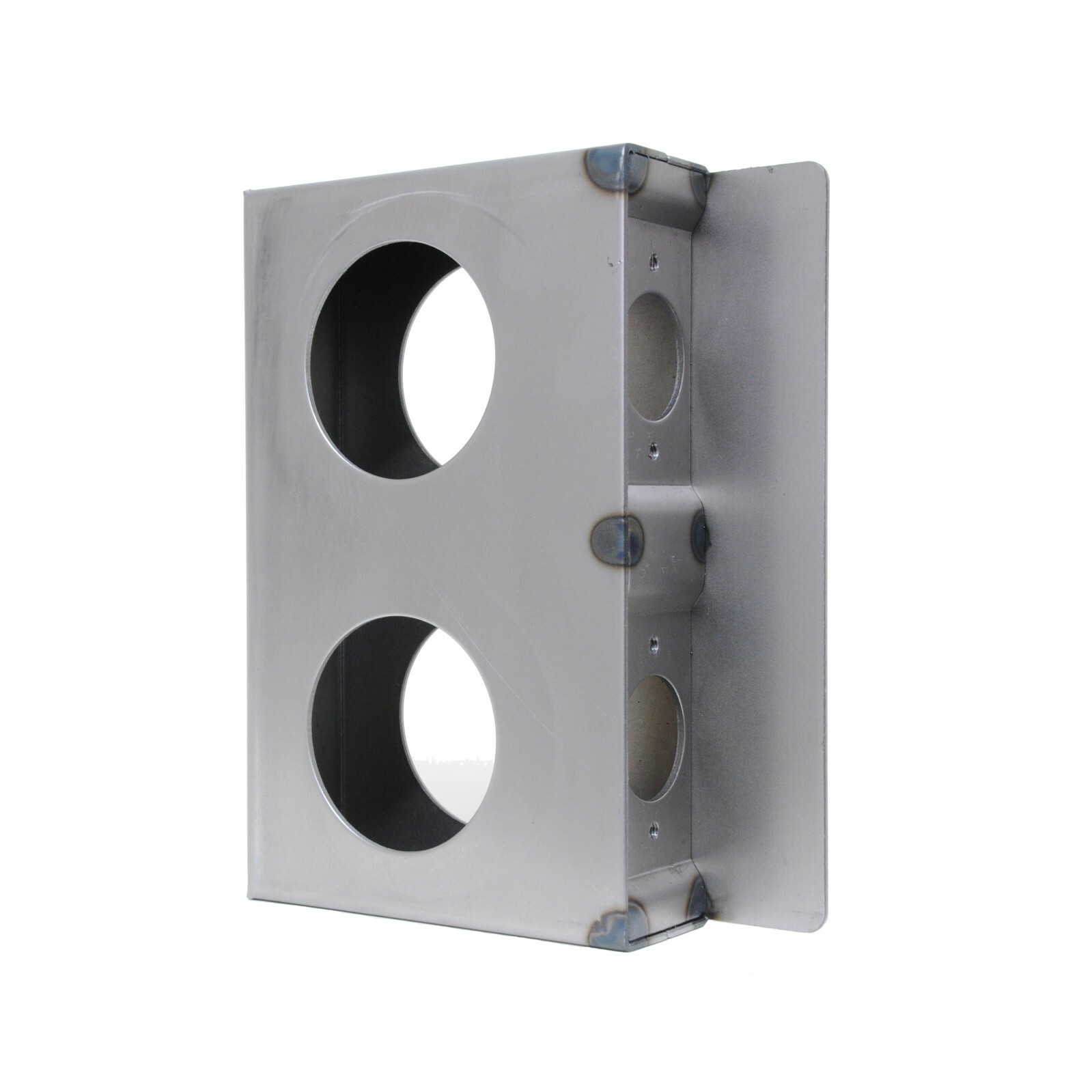 Gate Lockbox Double Hole Weldable Steel 6 3/4" x 4 3/8" x 1 1/2" Unpainted gallery